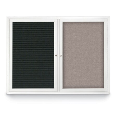 United Visual Products Corkboard, Cloud/Bronze, 48" x 36" UV404-BRONZE-CLOUD